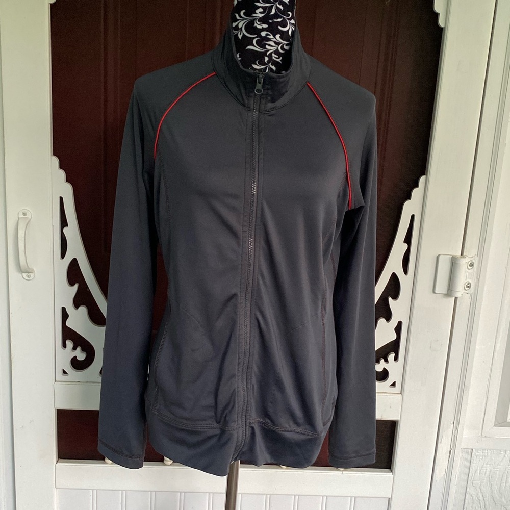 Danskin Now Women's Semi-Fitted Full Zipper Activewear Jacket Size Medium (8-10)
